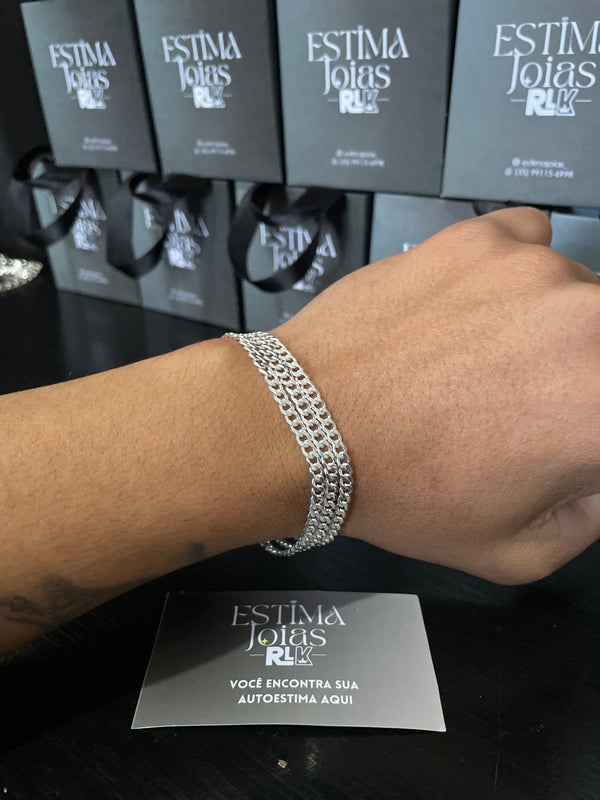 3 Pulseiras Grummet de 4mm