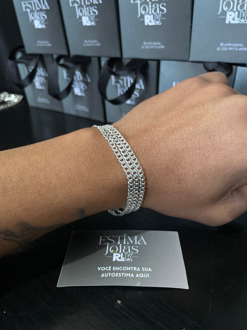 3 Pulseiras Grummet de 4mm