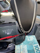 2 Elo Duplo de pescoço 4mm+ 1 Óculos