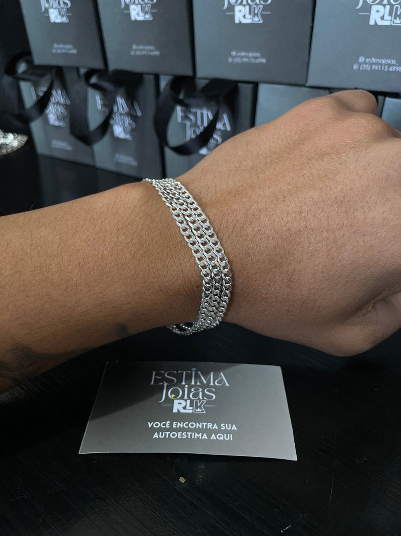 3 Pulseiras Grummet de 4mm