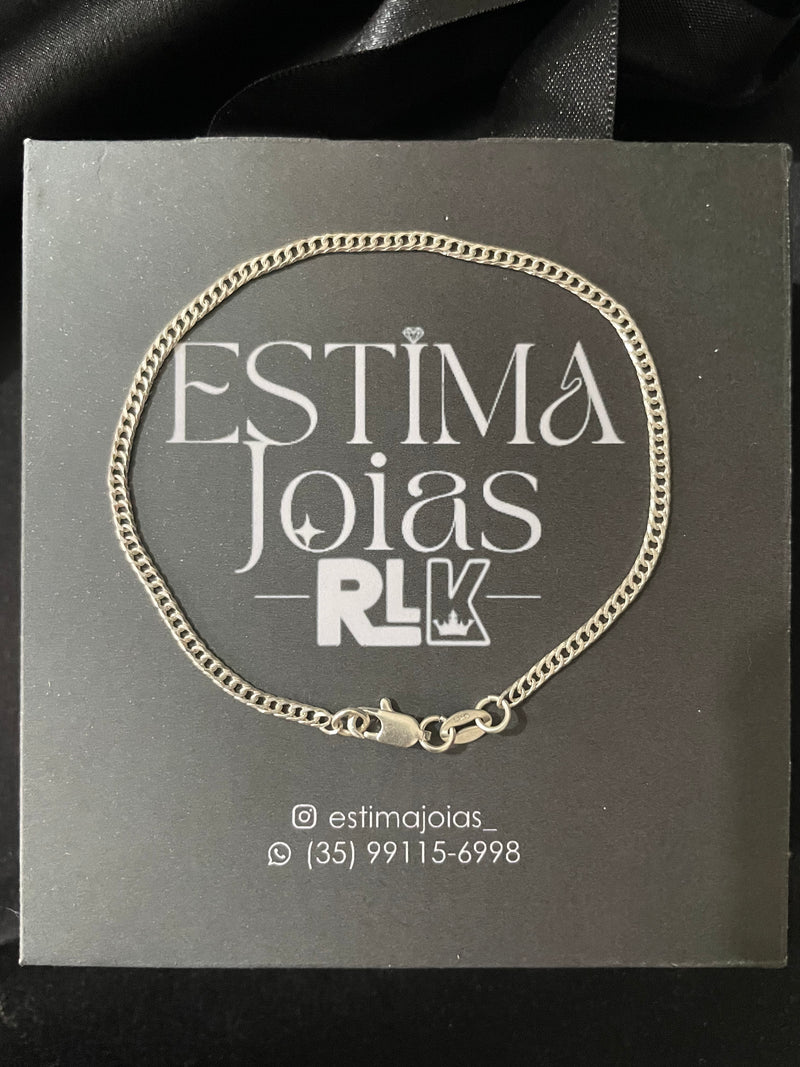 Pulseira Elo Duplo de 2mm